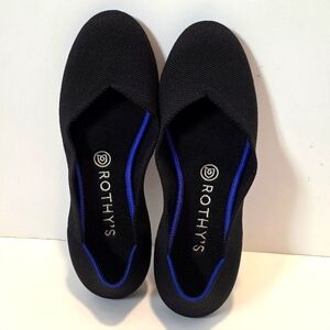 Rothy's Black Round Ballet Flat 8.5 EUC